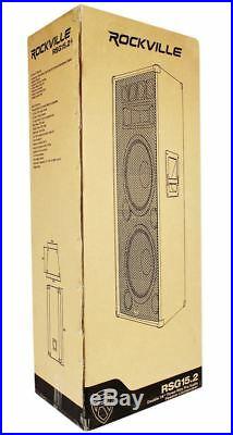 (2) Rockville RSG15.24 Dual 15 PA Speakers + Rockville RPA9 Power