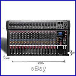 4000 Watts 16 Channel Professional Powered Mixer power mixing Amplifier