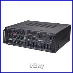 110V 2 Channel EQ Bluetooth 800W Home Stereo Power Amplifier Amp USB SD Remote