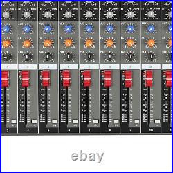 12 Channel Sound Audio Mixer Bluetooth USB DJ Live Studio Mixing Console Amplifi