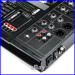 12 Channel bluetooth Live Studio Audio Mixer Mixing Console USB XLR 48V Phantom