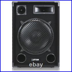 1200 Watt Max MAX12 12 Speakers Home Audio Stereo Hi-Fi DJ Party UK Stock