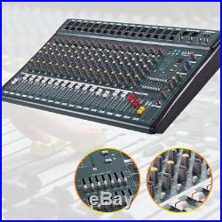 16 Channel Professional Stereo Mixer Studio party Mixing Amplifier Console 220V