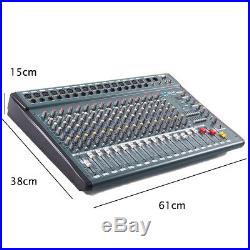 16 Channel Professional Stereo Mixer Studio party Mixing Amplifier Console 220V