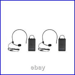 2 Bodypack Transmitter 2 Headset Microphones 1 Receiver UHF Dual Channels