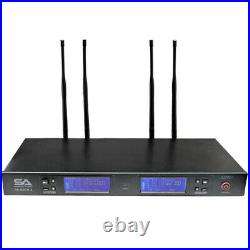 2 Channel UHF Wireless Microphone System with 2 Handheld Wireless Microphones