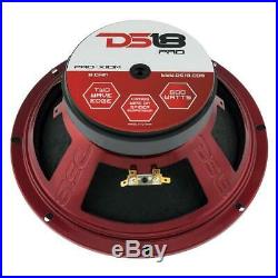 2 DS18 PRO-X10M 10 Midrange Speaker 1200 Watt 8 Ohm Car Midbass Loudspeaker