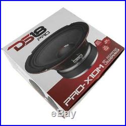 2 DS18 PRO-X10M 10 Midrange Speaker 1200 Watt 8 Ohm Car Midbass Loudspeaker