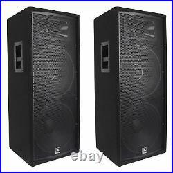 (2) JBL JRX225 Dual 15 Professional 4000w Passive DJ/PA Speakers 4 Ohm JRX 225