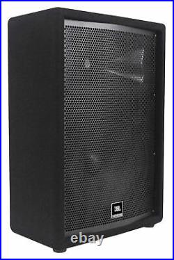 (2) JBL Pro JRX212 12 2000w PA/DJ Speakers+Powered Mixer withBluetooth+Stands