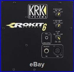 (2) KRK RP6-G3 Rokit Powered 6 Studio Reference Monitor RP6G3 Active Speaker
