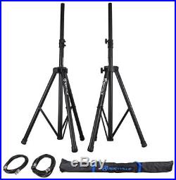 (2) Mackie Thump12A THUMP-12A 12 1300w Powered DJ PA Speakers+Stands+Cables+Bag