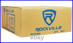 (2) New Rockville RVP15W4 2000 Watt 15 Pro Subwoofers 4 Ohm Raw Sub Woofers