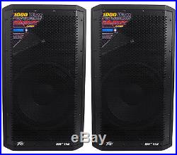 (2) Peavey DM 112 12 1000W Active Powered PA Speakers+Digital DSP