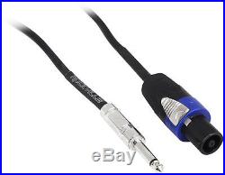 (2) Peavey PV112 12 Two Way 1600 Watt Pro Audio DJ Live Sound Speakers + Cables