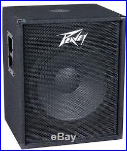 (2) Peavey PV118 18 Inch Passive PA Subwoofer Sub +FREE Speaker Cables