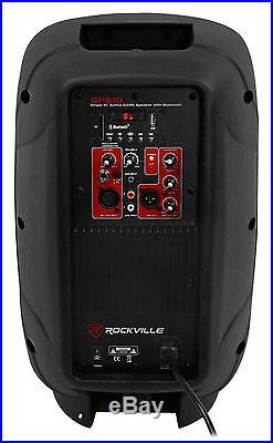 (2) Rockville BPA10 10 Professional Powered 400 Watt DJ PA Speakers withBluetooth