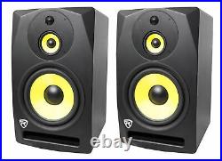 (2) Rockville DPM10B 10 800w Powered 3-Way Studio Monitors Speakers Full Range