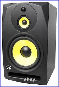 (2) Rockville DPM10B 10 800w Powered 3-Way Studio Monitors Speakers Full Range