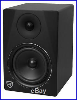 (2) Rockville DPM6B Dual Powered 6.5 420 Watt Active Studio Monitor Speakers