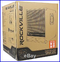 2 Rockville RPG10 10 Powered 600W DJ PA Speakers+2 Subwoofers+Mounting Poles