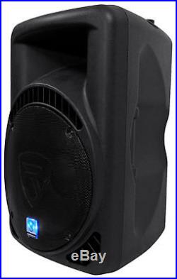 (2) Rockville RPG15BT 15 Powered DJ PA Speakers BlueTooth, USB, SD 2000w