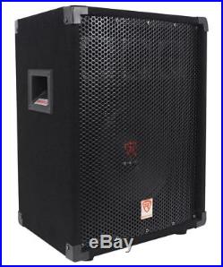 2 Rockville RSG10 10 PA Speakers+Technical Pro 1200w DJ Amplifier+Stands+Cables