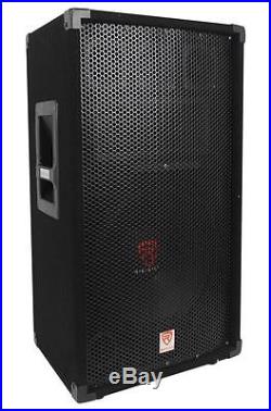 (2) Rockville RSG12 12 3-Way 1000 Watt 8-Ohm Passive DJ/Pro Audio PA Speaker