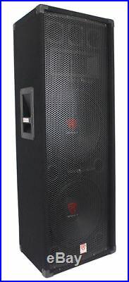 (2) Rockville RSG12.28 Dual 12 2000 Watt 8-Ohm Passive Pro Audio PA Speakers