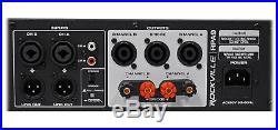 2 Rockville RSG12.28 Dual 12 2000W PA Speakers+Rockville RPA9 DJ Amplifier Amp