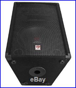 2 Rockville RSG12.4 12 1000w PA Speakers+Technical Pro 600w Amplifier w USB/SD