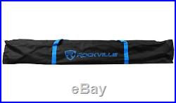 2 Rockville RSG12.4 12 3-Way 1000w 4-Ohm Passive DJ Speakers+Stands+Cables+Bag