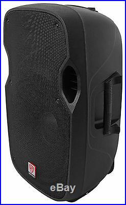 (2) Rockville SPGN158 15 Passive 1600W DJ PA Speakers Lightweight Cabinet 8 Ohm