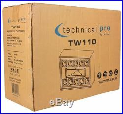 (2) Technical Pro TW110 1000 Watt Carpeted 11-Way DJ Tweeter Box Array System