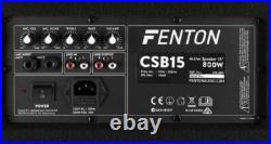 2 X 15 Active (rarely Used) Dj Pa Speakers 800w