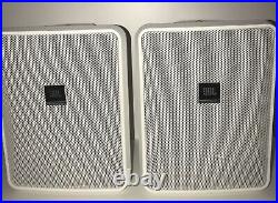 2 X Jbl Control 25-1 8ohm/100v Line Indoor/Outdoor Speakers+brackets Exc. Cond