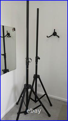 2 x SubZero C12A Active Powered PA Speakers + Proel Heavy Duty Stands