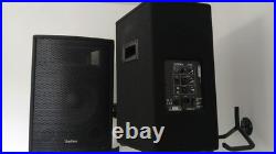 2 x SubZero C12A Active Powered PA Speakers + Proel Heavy Duty Stands