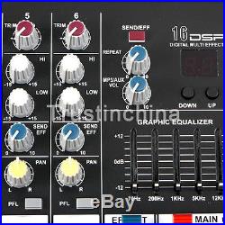 2000 Watts 6 Channel Professional Powered Mixer power mixing Amplifier Amp NEW