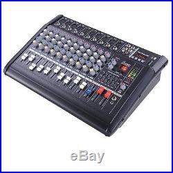 2000Watts 10 Channel Professional Powered Mixer power mixing Amplifier Amp 16DSP