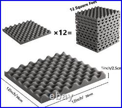 24/48x Acoustic Wall Panel Tiles Studio Room Sound Proofing Insulation Foam Pads