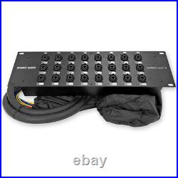 24 Channel Pro Audio XLR TRS Combo Splitter Snake Cable 3' and 10' XLR trunks 24 Channel Pro Audio XLR TRS Combo Splitter Snake Cable 3' and 10' XLR trunks