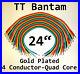 24-New-Gold-TT-Bantam-24-Quad-Core-Patch-Cables-Cords-2-Foot-Leads-4-Conductor-01-ac