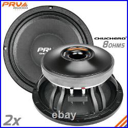 2x PRV Audio 10CHUCHERO Midrange 10 Chuchero Speakers 8 Ohm RD PRO 700 Watts