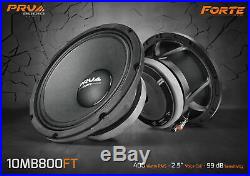 2x PRV Audio 10MB800FT Mid Bass FORTE Car Stereo 10 8 ohm 10MB PRO 1600 Watts