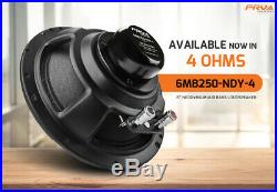 2x PRV Audio 6MB250-NDY-4 Mid Bass Neodymium 6.5 Speaker 4 ohm 6MB PRO Neo 500W