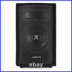 2x Vonyx 8 Passive PA Speakers Disco DJ Sound Package 800 Watt UK Stock