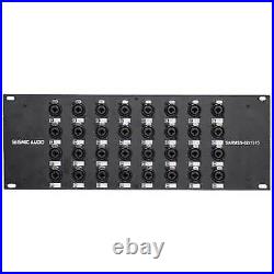 32 Channel XLR TRS Combo Splitter Snake Cable two 15' XLR trunks Rack Mount