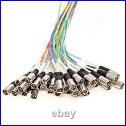 32 Channel XLR TRS Combo Splitter Snake Cable two 15' XLR trunks Rack Mount 32 Channel XLR TRS Combo Splitter Snake Cable two 15' XLR trunks Rack Mount