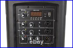 350W Column Array PA System with Bluetooth, Mic Inputs & 8 Subwoofer